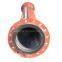 Plastic lining tailing conveying pipe