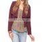 CHEFON Crop Waterfall Blazer CFB037