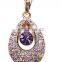BH60 Fashion creativ Jewelry Colorful crystal Plated Short Design Collarbone Necklace Women Accessories Austrian Crystal Pendant