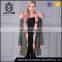 Modern artificial pink hooded parka coat with fur lining