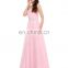 Grace Karin Strapless Sweetheart Floor Length Pink Long Chiffon Weddings Bridesmaid Dress Patterns CL6107-2#