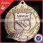 Award sports running medal with ribbon