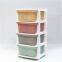 Simply 4 drawers Tower Cabinet Bookstand colorful Plastic Storage Unit for clothes