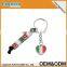 2015 Newest Novelty Gift Custom Made Letter Keychains Beaded Key Rings