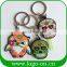 Fashion Customer Design Colorful skull soft PVC rubber key cover