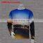 Sublimated sportswear long sleeve polyester t-shirts