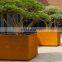Cube Corten Steel Planter Boxes