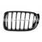 Gloss black 1-slat ABS plastic front kidney grill grille mesh bumper for BMW X3 X4 F25 F26 2014+