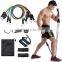 Custom Logo Resistance Band Set  Legs And Butt 11 Pcs Elastic Fitness Resistant Band