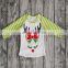 Christmas Baby Girl Red T Shirts Cute Striped Long Sleeve Deer Print Casual T Shirt Tops Children Costume Outfit Kids Girl Xmas