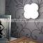 White Flower Shape Plastic Wall LED Light With Remote Control plug in socket use night light for home