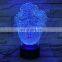 3D Lamp The Vase Battery Powered Color Changing with Touch Sensor Visual Light Effect Led Night Lamp