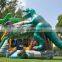 Jurassic Dinosaur Jungle Bounce House Combo Inflatable Bouncer Castle With Slide