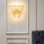 Crystal LED wall lamp light wall lamp Nordic postmodern crystal wall lamp bedroom bedside stair lamp wall lamp crystal