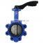 Bundor PN16 PTFE lined 4 aluminium handle pn16 lug wafer butterfly valve price list