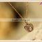 High Quality Rose Gold Plated Crystal Crown Pendant Necklace for Women Chains Fashion Jewelry Wholesale