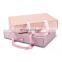 wholesale matte pink package bra paper gift boxes with your own logo custom printed drawer box for underwear and clothes