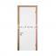 French white single luxury wooden panel hotel bedroom new door design solid wood interior room door
