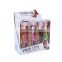 Private customized toy girls clear empty plastic packaging in toy display stand organization