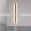 2022 Minimalist Black Aluminum Wall Lamp Long Strip LED Linear Sconce Porch Villa Outdoor Wall Wash Light