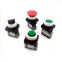 3 way green/yellow/black/red mushroom-head push button type spring return air mechanical valve
