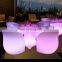 waterproof RGB color changing outside nightclub decoration bar led chair furniture sets led bar furniture table led