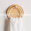Hot Sale Hanging Rattan Towel Hooks, Wall Hanging Towel Rack, Circle Towel Bar Bathroom Woven Natural vietnam cheap wholesale