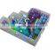 Stainless steel tube interior slide indoor playground equipment