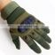 Winter Black Green Hard Knuckle Hiking Protective Shock Resistant Full Finger Tactical Gloves