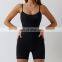 One Piece Sexy Shorts Backless Jumpsuits Custom Adjustable Spaghetti Straps Workout Rompers