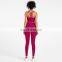 Nude Feeling Sexy Straps Bra Match Front Cross Leggings Two Piece Yoga Suit Set Women Gym Sports Outdoor Wear Fitness Clothes