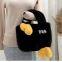 34Cute plush bag female sweet student handbag girl Tote bag niche single shoulder oblique cross bag Hairy hot large capacity female bag