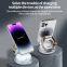 Foldable Zinc Alloy Wireless Charger Non Rotating 3 in 1 Multifunctional Magnetic Wireless Charging Station Portable Charger