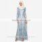 New Pattern Long Maxi Dress Abaya Dubai Style Dubai Muslim Wedding Dress D240