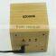 New Classical Red LED Wooden Desktop USB Alarm Clock with Touch Function
