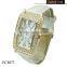 stainless steel back water resistant charm hand watch for girl