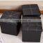 High Quality rectangle Chair Leather Storage Box manufacturer