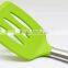 Hot Sale Food Grade Heat-Resistant Silicone Slotted Turner With Stainless Handle Utensils
