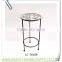 LC-76109 Home Decorative Metal Iron Glass Top Flower Stand