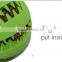 Wholesale 70mm Durable Rubber ball with teeth dog toy , OEM pet products Manufactory