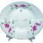 9.25"OMEGA soup plate with golden cut decal