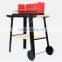 Large square pully indoor charcoal bbq grill