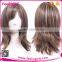 Mixed Brown Golden Adjustable Elastic Trim Women Synthetic Wig