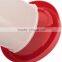 Lowest Price 22.5x16x23.5cm 3 Liter White+Red Plastic Chicken Chicks Hen Poultry Drinker Waterer with Handle