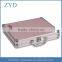 High-end Pink PU Leather Briefcase Hard Shell Case, Aluminum Attache Case Women ZYD-SM111304