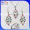 Fashion Rhodium Plated Big Stone Custom Necklace Pendant Design/Color AAA Cubic Zircon Paved 925 Sterling Silver CZ Pendant