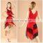 New Arrivals Performance Tassel Ballroom Dancing Salsa Fringe Dance Dresses Samba Costumes Red Latin Dance Dress