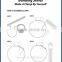 Stainless steel banding pipe clamp fitting for large diameter pipe