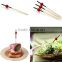 Favorable price 8/10cm colored bamboo skewer