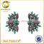 hot sell women black cubic zirconia stud earrings brass micro pave earrings                        
                                                                                Supplier's Choice